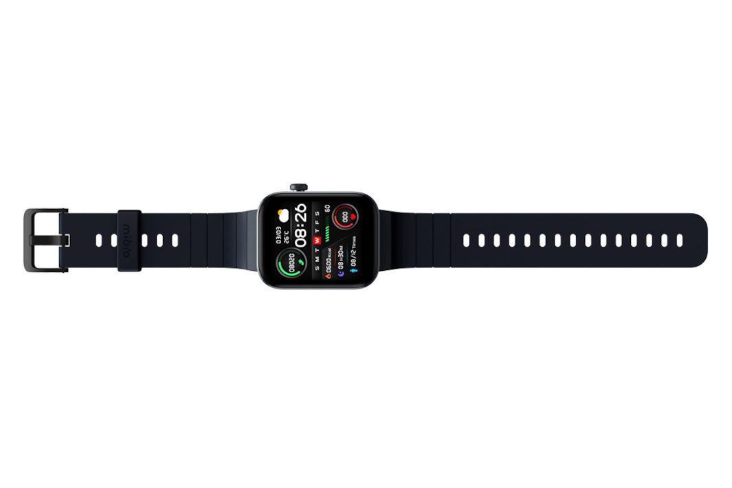 Mibro T1 دارای صفحه نمایش 1.6 اینچی (~41 میلی متر) و قابلیت تماس بلوتوث، و همچنین ضربان قلب گزارش شده و مانیتور SpO2 است.