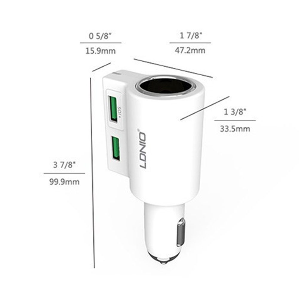 شارژر فندکی ال دینیو مدل CM10 دو خروجی (5)