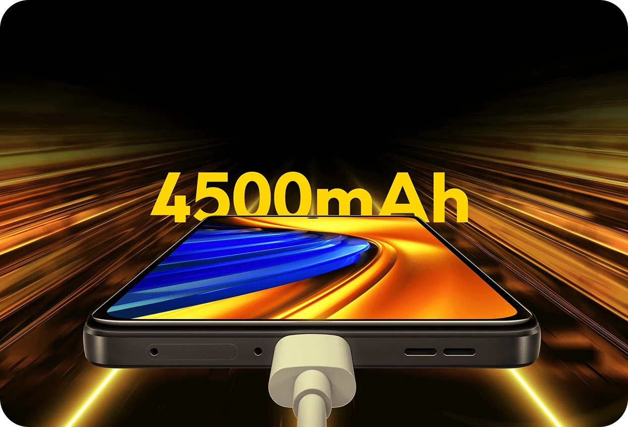 گوشی شیائومی Poco F4 از باتری ۴۵۰۰ میلی‌آمپر ساعتی استفاده می‌کند.