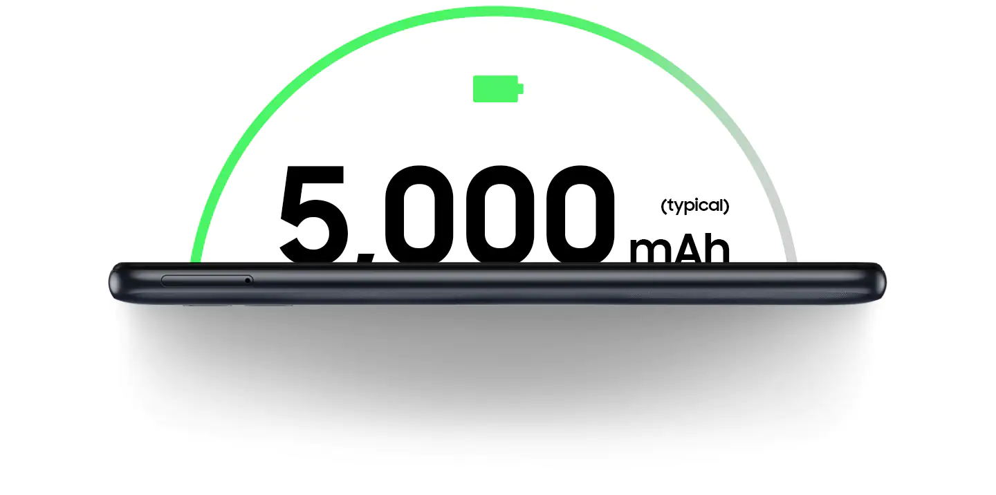 در سامسونگ Galaxy A04E هوشمند اقتصادی شاهد یه باتری 5000 میلی آمپری هستیم.