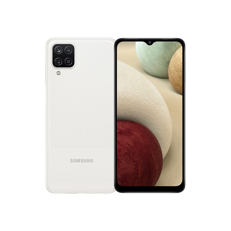 گوشی موبایل سامسونگ گلکسی ای12 4جی سفید Samsung Galaxy A12 Mobile Phone white 8