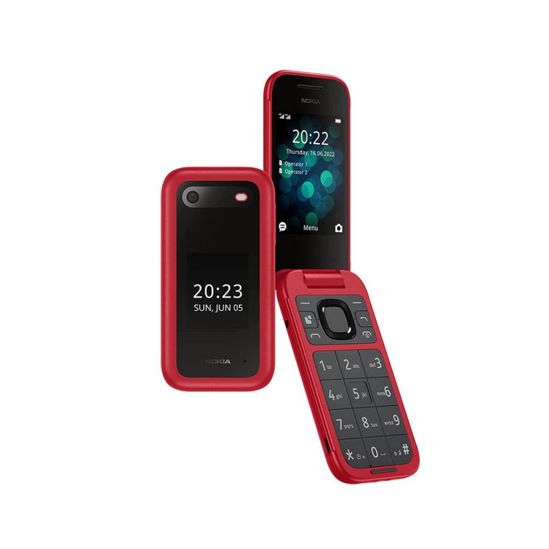 موبایل قرمز Nokia 2660 تاشو حافظه 128 مگابایت و رم 48 مگابایت 2