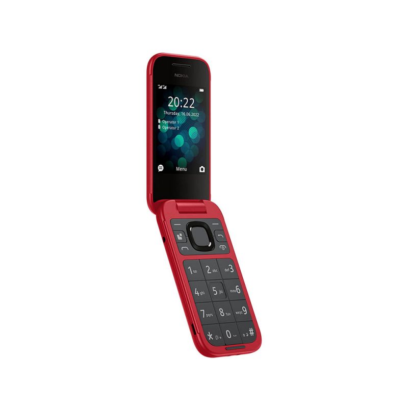 موبایل قرمز Nokia 2660 تاشو حافظه 128 مگابایت و رم 48 مگابایت 3