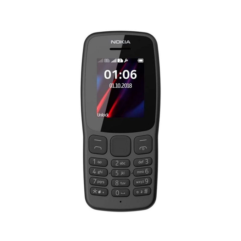 موبایل مشکی Nokia 106 حافظه 4 مگابایت و رم 4 مگابایت 1