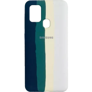 قاب مدل سیلیکون رنگین کمانی مناسب برای موبایل سامسونگ Galaxy A21s