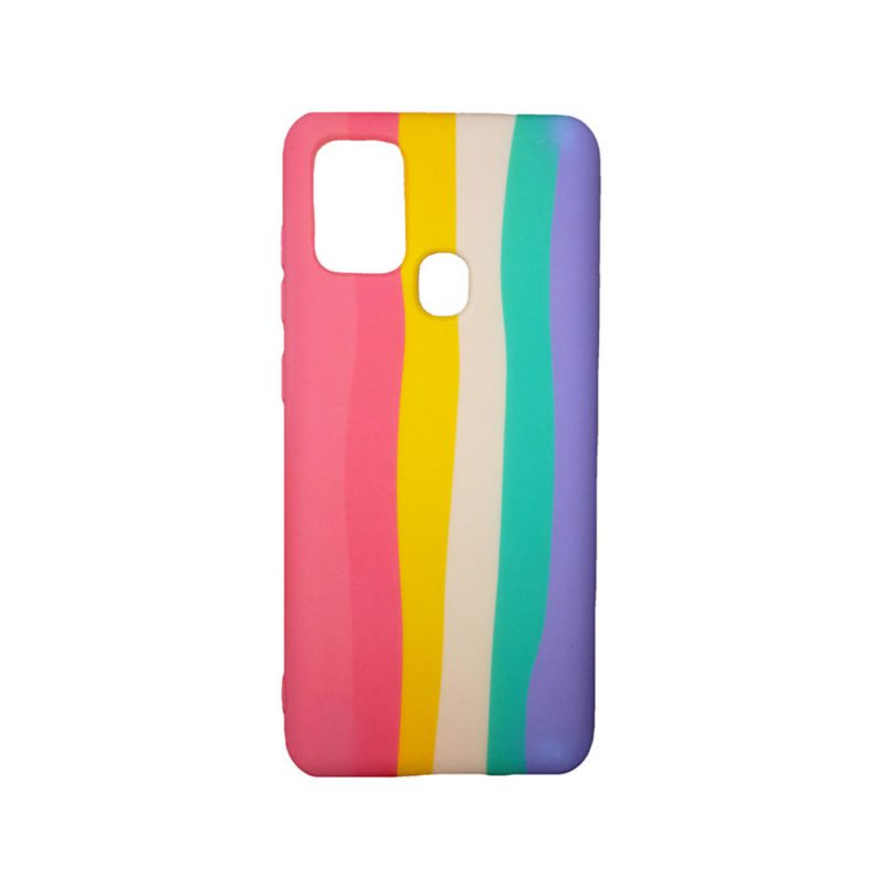 مدل سیلیکون رنگین کمانی مناسب برای موبایل سامسونگ Galaxy A21s 2