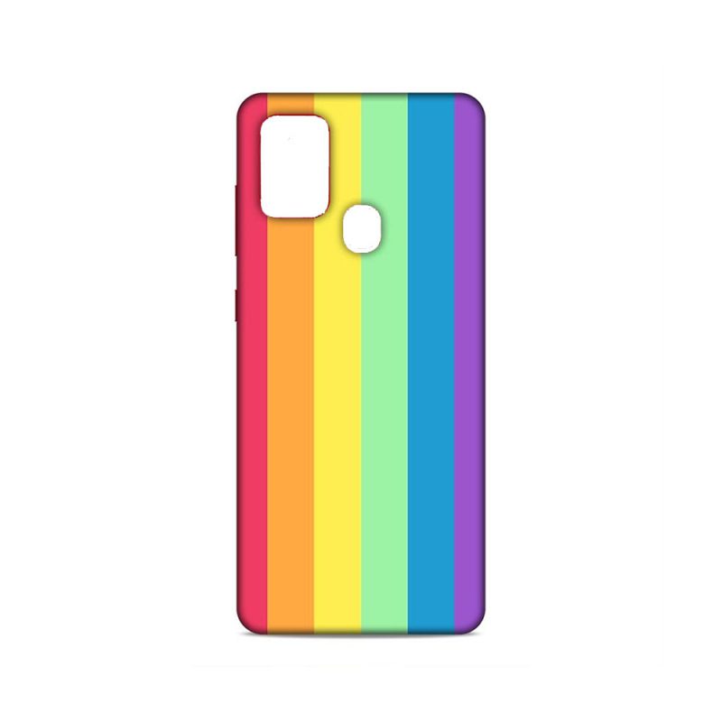 مدل سیلیکون رنگین کمانی مناسب برای موبایل سامسونگ Galaxy A21s 3