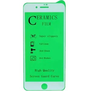 محافظ صفحه نمایش مدل سرامیک شفاف مناسب برای گوشی موبایل اپل iPhone 7G / 8G / SE2 رنگ سفید