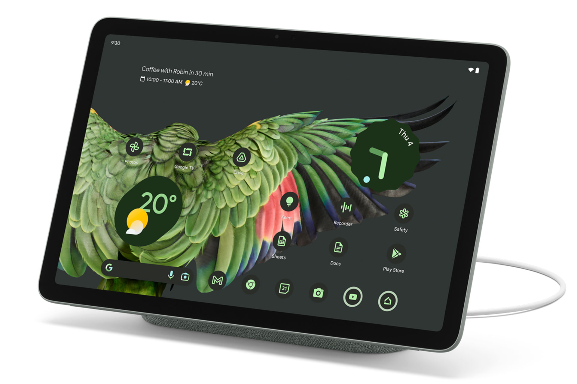 تبلت گوگل Pixel Tablet دارای صفحه نمایش با کیفیت بالا است که تصاویری واضح و روشن را به نمایش می‌گذارد.