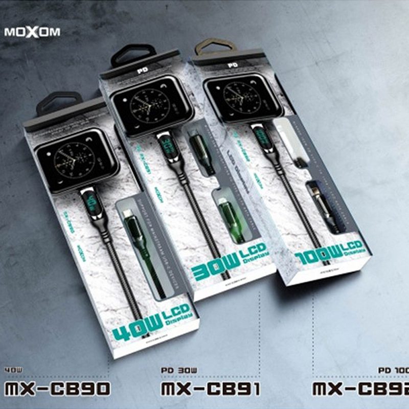 دیتا USB C به USB C موکسوم مدل MX CB92PD رنگ مشکی 2