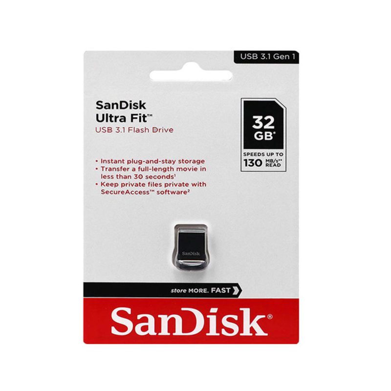 مموری سن دیسک مدل Ultra Fit رابط USB 3.1 حافظه ۳۲ گیگابایت 4