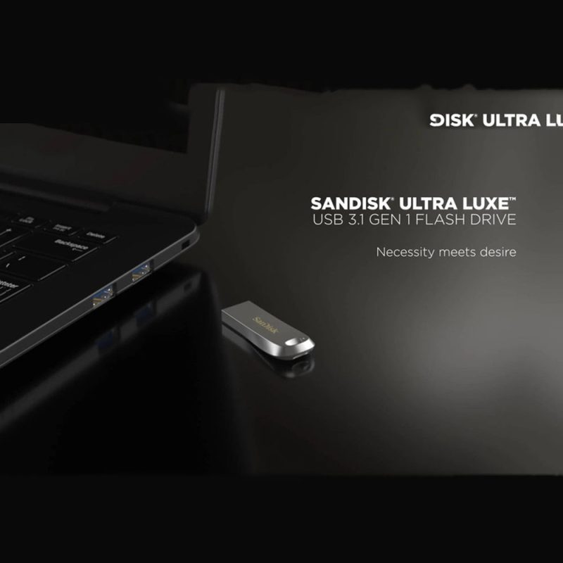 مموری سن دیسک مدل Ultra Luxe رابط USB 3.1 سرعت ۱۵۰ مگابایت حافظه ۱۲۸ گیگابایت 2 1