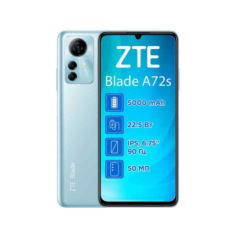 موبایل زد تی ای Blade A72s شبکه 4G با حافظه 128 گیگابایت و رم 6 گیگابایت 1