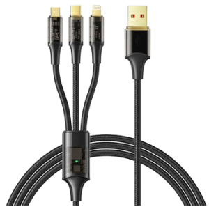 کابل تبدیل USB به MicoUSB/ USB-C / لایتنینگ مک دودو مدل CA-333 طول ۱.۲ متر